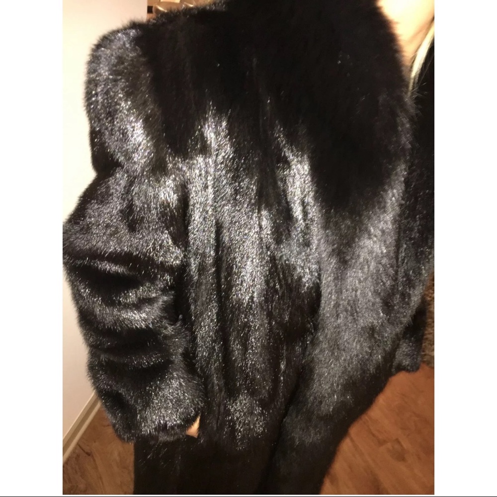 Custom Authentic Floor Length Mink Coat - image 4